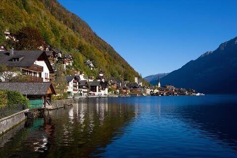 Hallstatt lake and village in Austria