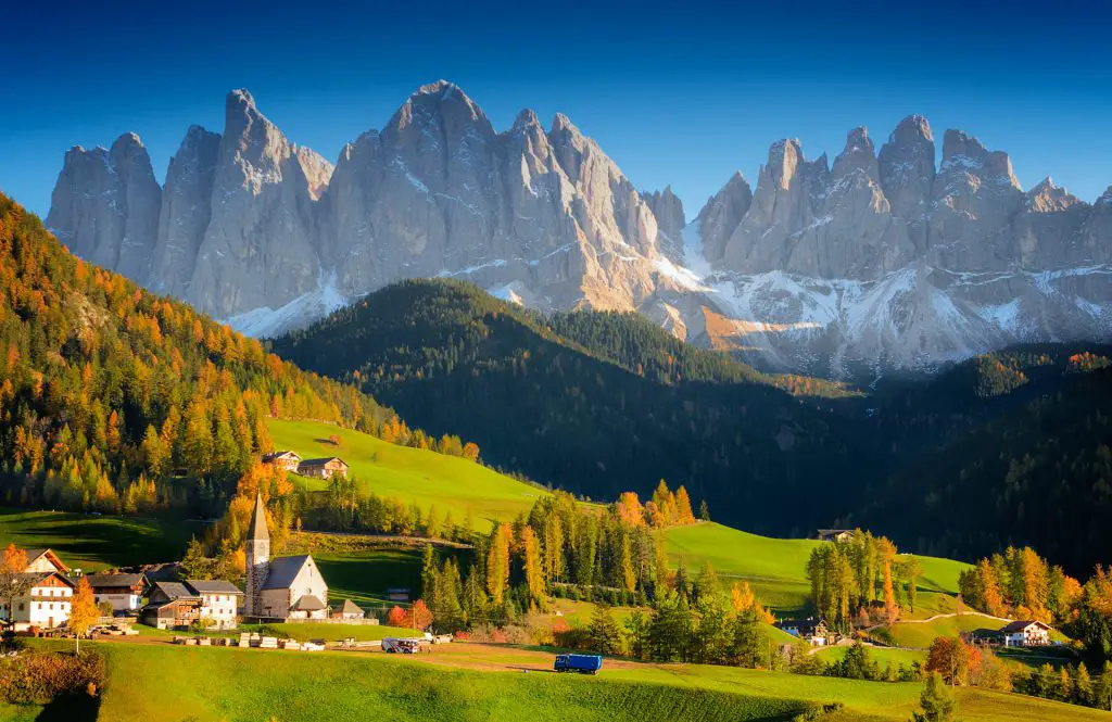 santa maddalena funes dolomites italy